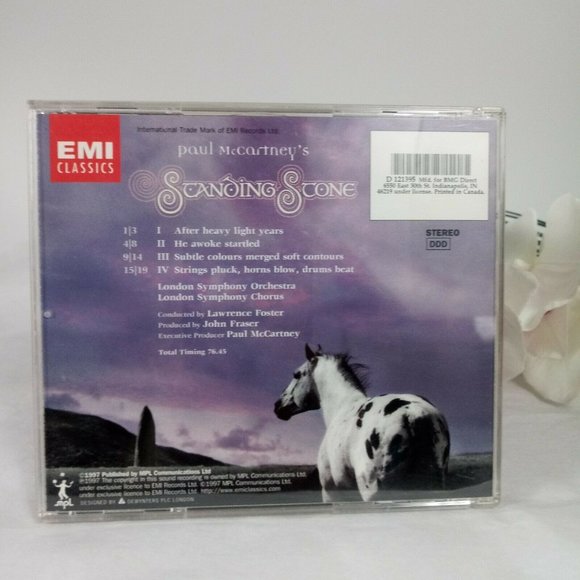🔥4/$20 Paul McCartney Standing Stone 1997 CD Memorabilia - Picture 4 of 15